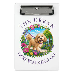 Mini Prancheta Treinador de Cães Caminhantes Logotipo Cockapoo