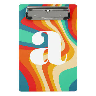 Mini Prancheta Trendência do Arco-Íris de Ondas Geométricas do Re