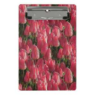 Mini Prancheta Tulipas Rosa Floral