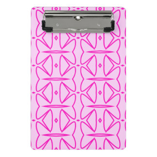 Mini Prancheta Two Toned Pink Pattern Mini Clipboard