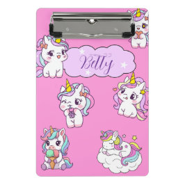 Mini Prancheta Unicórnio Fofo Personalizado