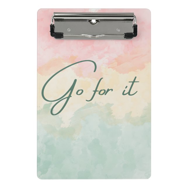 Mini Prancheta Vá em frente (Frente)