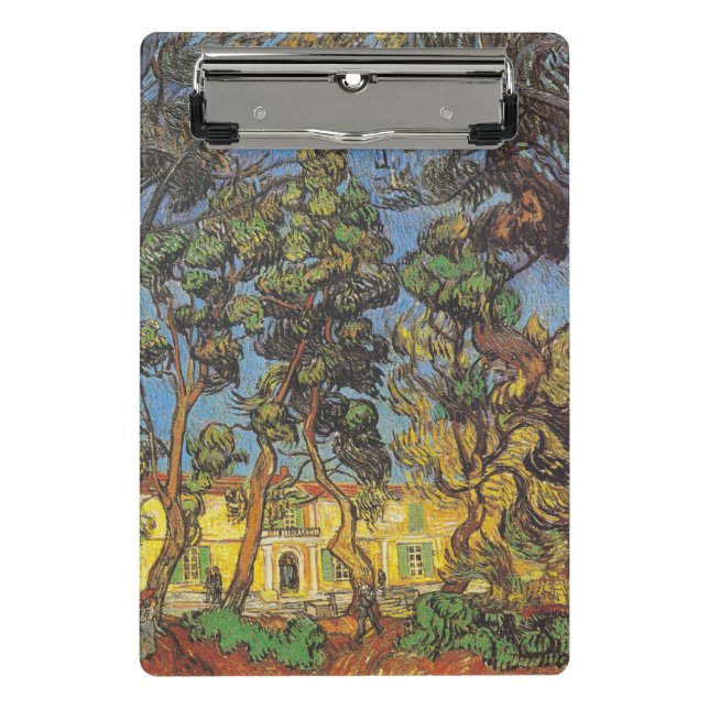 Mini Prancheta Van Gogh Trees no Jardim,Impressionista Clássico (Frente)