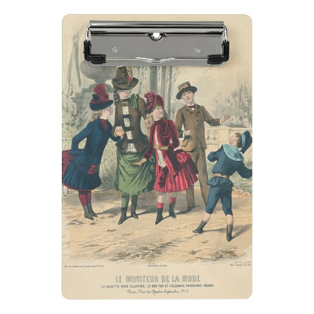 Mini Prancheta Vestidos Vitorianos Brincam Antiguidade (Frente)