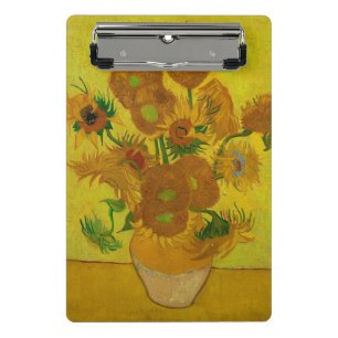 Mini Prancheta Vincent Van Gogh 15 Sunflower Painting