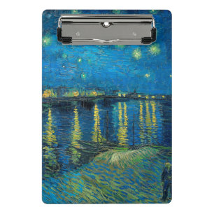 Mini Prancheta Vincent Van Gogh Noite Estrelada Sobre o Ródano