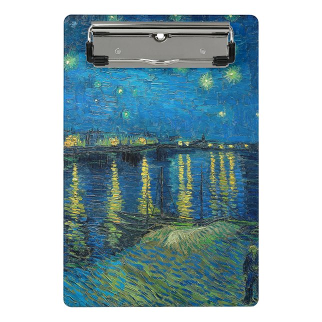 Mini Prancheta Vincent Van Gogh Noite Estrelada Sobre o Ródano (Frente)