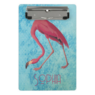 Mini Prancheta Vintage Pink Flamingo