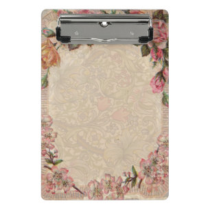 Mini Prancheta Vintage Romance Casal: Antigos Rosas Apaixonados G