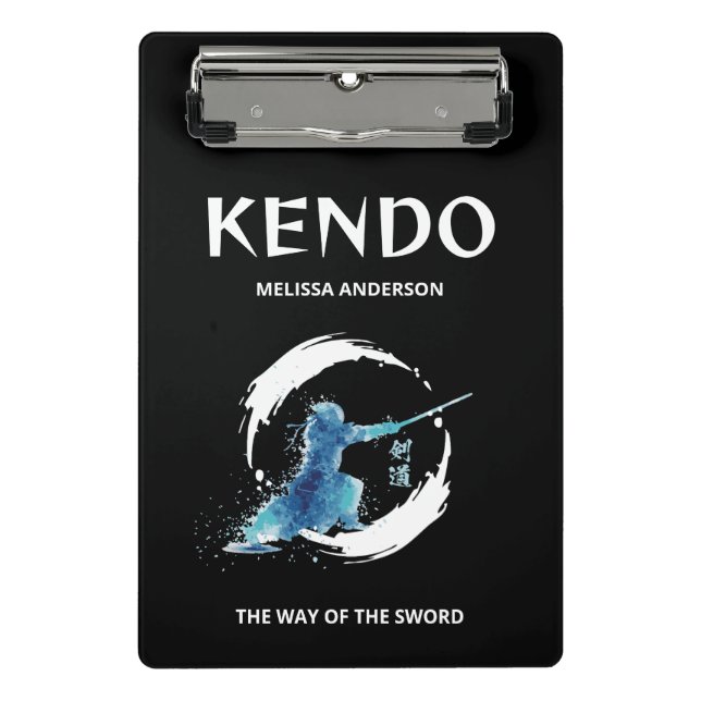 Mini Prancheta Watercolor Kendo Practice Journal Practitioners (Frente)