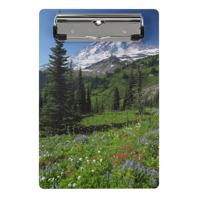 Mini Prancheta Wildflowers no Monte Rainier (Frente)