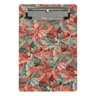 Mini Prancheta William Morris Acanto Ferrugem Vermelho Salvia Ver