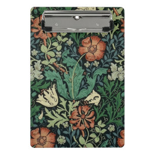 Mini Prancheta William Morris Compton Floral Art Nouveau Pattern