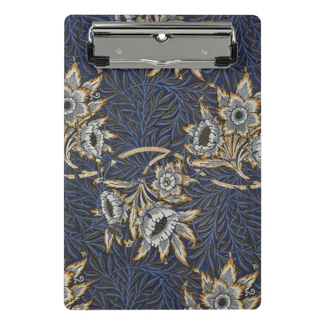 Mini Prancheta William Morris Tulip Willow Blue Patterno (Frente)