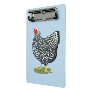 Mini Prancheta Wyandotte: Hen lacado por prata