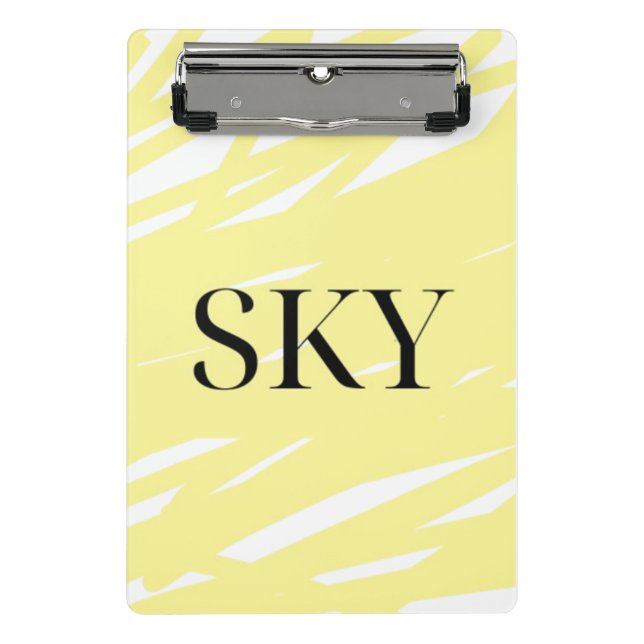 Mini Prancheta Yellow Sky Clipboards (Frente)