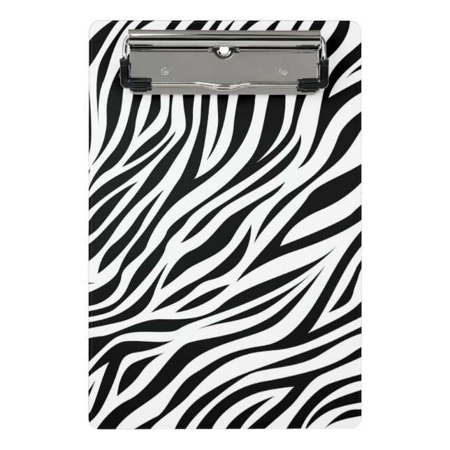 Mini Prancheta Zebra Animal Skin Impressão Pattern-15391 (Frente)