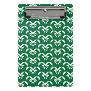 Mini Prancheta Ziguezague floral verde