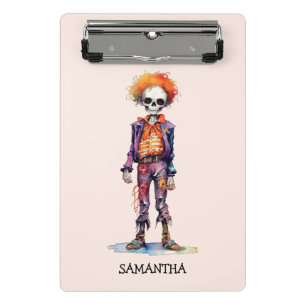 Mini Prancheta Zombie Pastel Adorável - Halloween Bonito
