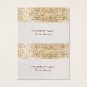 Mini Preço de Sequência Sparkly Dourada, Etiquet