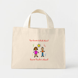 Mini Professor Favorito / Bolsa de Tote Escola