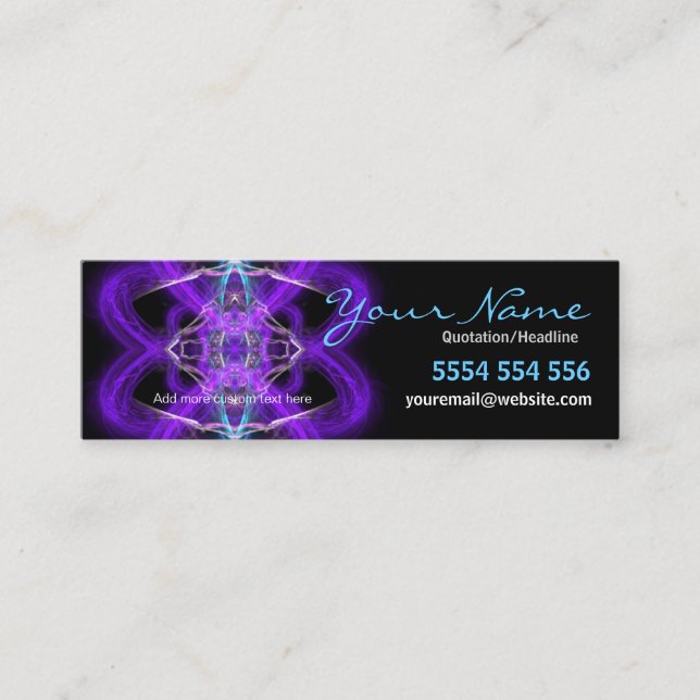 Mini Purpliaz Hearts Cartão de visita (Frente)