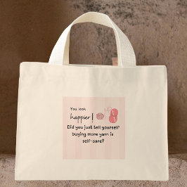 Mini Sacar mais linha é autocuidado Bolsa Tote