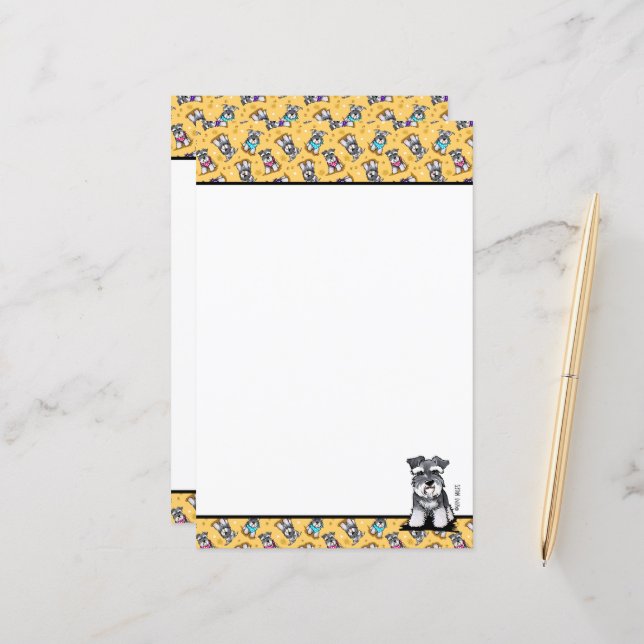 Mini Schnauzer Sunshine (Frente/Verso In Situ)