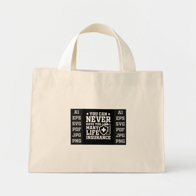 Mini Sempre Explodi no Meu Trabalho Bolsa Tote – Gráfic (Frente)