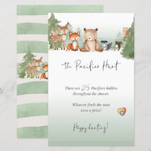 Mini Sinal Chá de fraldas Woodland - Caça Pacifica