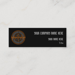 Mini Som Laranja Escuro cartão de visita magra