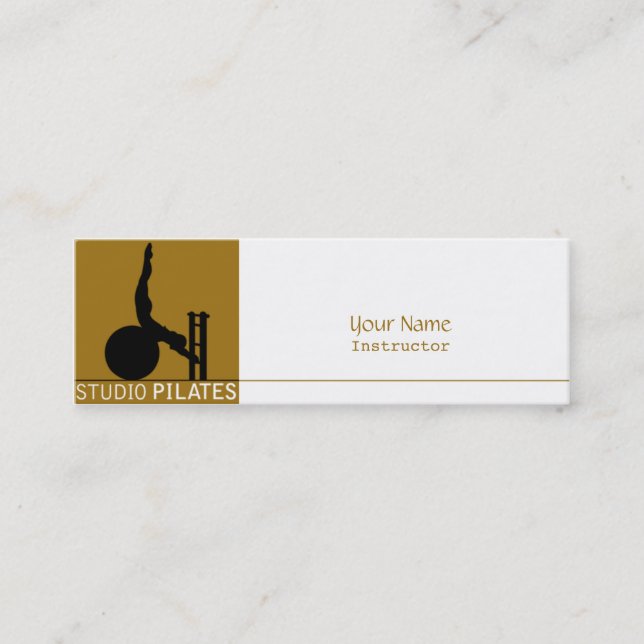Mini Studio Pilates - Negócios, Cartão de visita (Frente)
