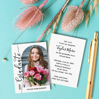 MINI Tamanho 3,5" X Convites para Graduação de Fot