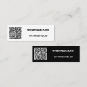 Mini Texto do Código QR e Cartão de visita moderno de c