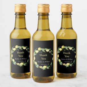 Mini Vinho Preto Floral com Limão