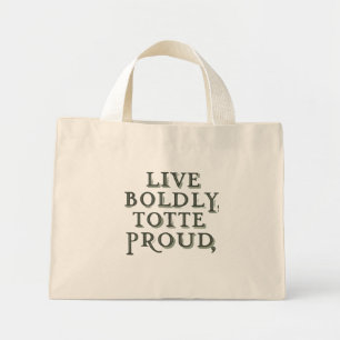 Mini Viva, Bolsa orgulhosamente - Saco de Tote Pequeno