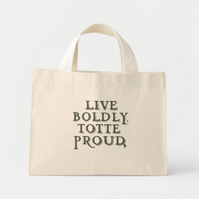 Mini Viva, Bolsa orgulhosamente - Saco de Tote Pequeno (Frente)