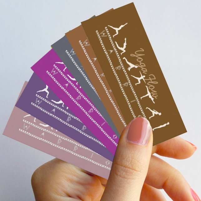 Mini Yoga Flow Cartão de visita (Yoga Business Cards in any color you like.)