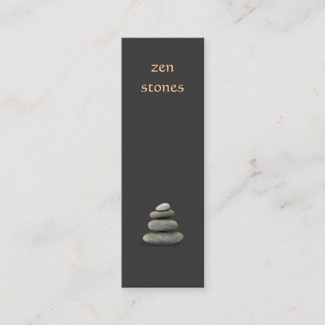 Mini Zen Stones Cartão de visita (Frente)