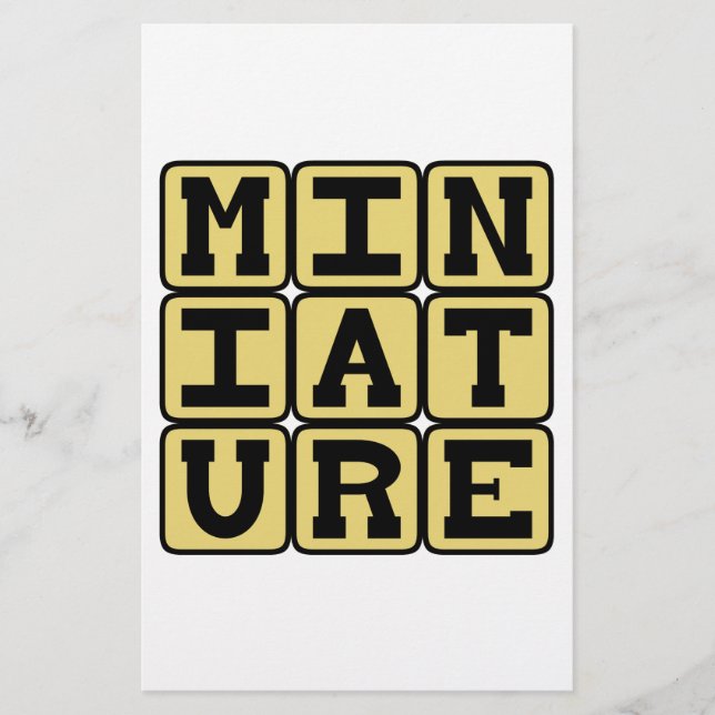 Miniatura, Colecionável Minúsculo (Frente)