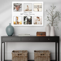 Mínima 6 Foto 50ª Canvas de Aniversário de Casamen