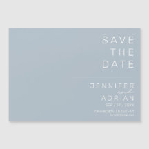 Mínima Moderna Elegante Pastel Azul Salve A Data