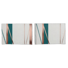 Mínima Moderna Teal e Harmonia de Abstrato de Cobr