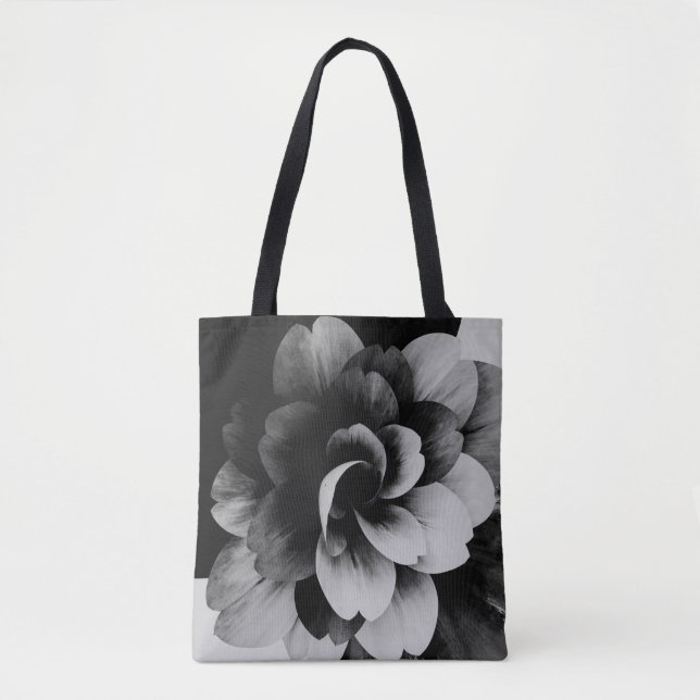 Minimal Abstract Floral Tote Bag (Frente)
