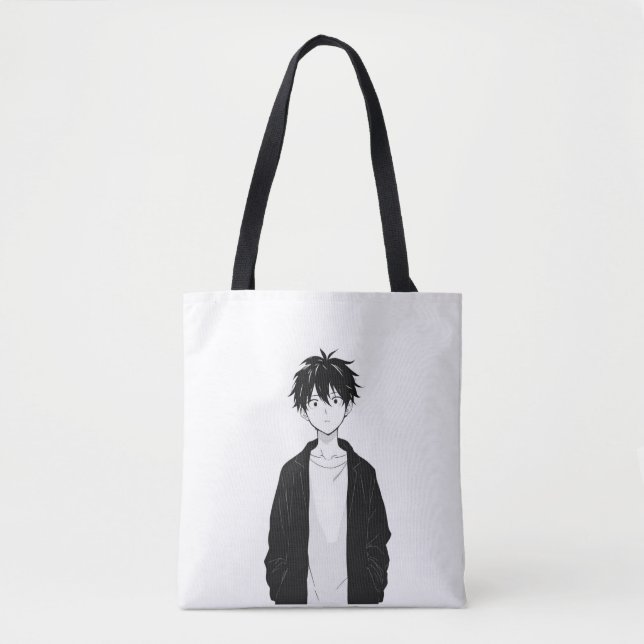 Minimal Anime Boy Tote (Frente)