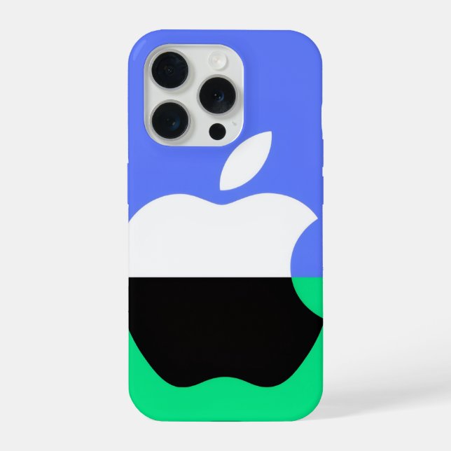 Minimal Apple-Style Color Block Phone Sticker (Verso)