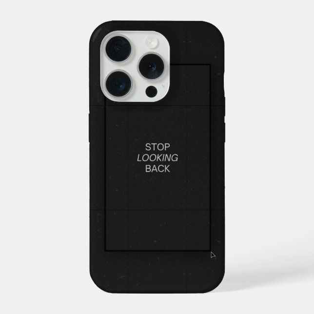 Minimal Black Aesthetic Quote Phone Case (Verso)