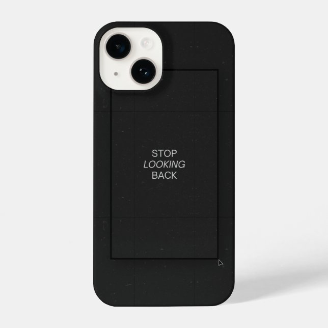 Minimal Black Aesthetic Quote Phone Case (Verso)