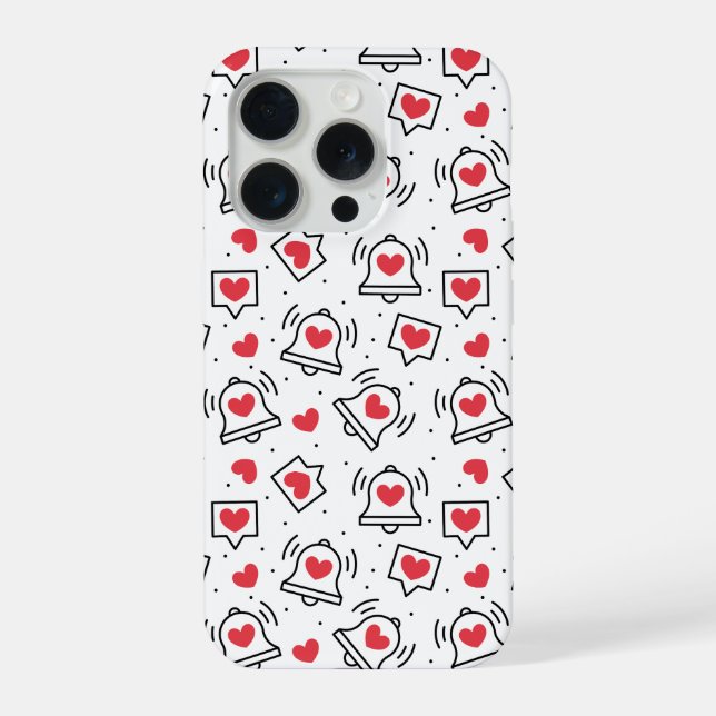 Minimal Black & White Heart Notification Pattern (Verso)