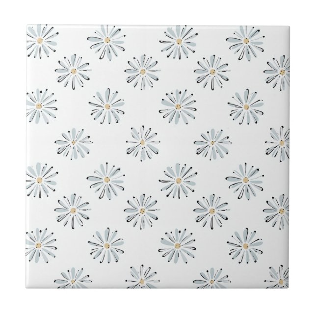 Minimal Blue Daisy Floral (Frente)